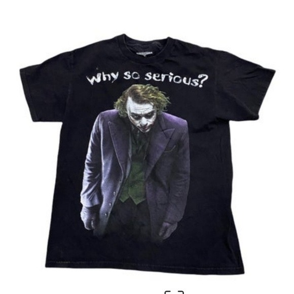 VINTAGE batman the dark knight Joker heath ledger large t shirt - Picture 1 of 5